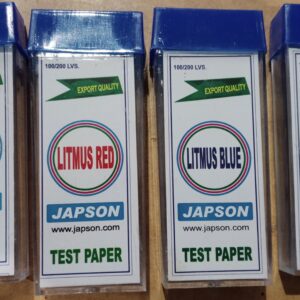 litmus papers red and blue