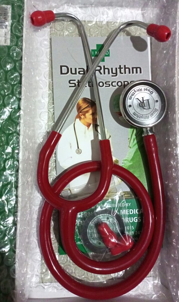 dual rhythm stethoscope maroon