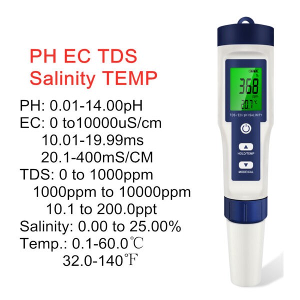 Tds, ec, temp, salinity and ph tester in Sri Lanka