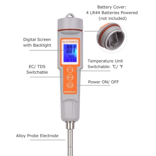 soil ec tds meter